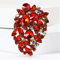 Medium Crystal Grape Cluster Brooch in Ten Colorways view 2