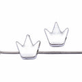 Minimal Crown Small-Hole Metal Bead in Three Finishes view 3