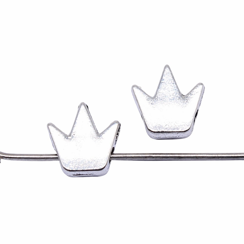 8x7mm 0.5g Zinc Alloy Crown Small Hole Spacer Beads for Bracelet Necklace Jewelry Making