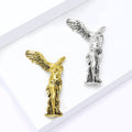 Winged Victory Figure Brooch in Gold or Silver Decorative Lapel Pin view 4