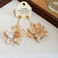 Multi-Strand Cream Bead Flower Necklace and Earrings view 7