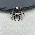 Halloween Skull Spider Charm Pendant Enamel Two Colors view 6