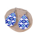 Blue Evil Eye Acrylic Teardrop Drop Earrings Silver Hooks 2 Styles view 5