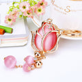 Crystal Tulip Fruit and Clover Keychain Collection in Twenty Eight Designs view 2