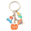 Pumpkin Turkey Corn and Winter Hat Harvest Keychain view 5