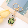 Rhinestone Turtle Keychain Metal Sea Tortoise Bag Charm view 6