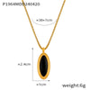 Gold Black Oval