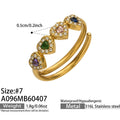 Crystal Open Ring Collection in Gold and Silver Tone Styles view 6