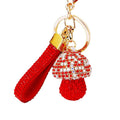 Full Crystal Mushroom Keychains in Fourteen Colors plus Assorted Option view 5