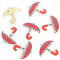 Colorful Umbrella Enamel Metal Jewelry Charms, 16 Designs view 10