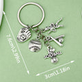 Soccer Charm Keychains in 25 Pictured Variations for Bags and Keys view 10