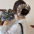 Oversized Fabric Stripe Scrunchie Hair Tie 3 Colors view 2
