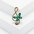 Butterfly Treble Clef Brooch Decorative Metal Pin For Jackets And Lapels view 9