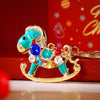 Sky-Blue Gem-Rocking-Horse