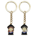 Enamel Grad Cap Student Portrait Keychain Boy or Girl view 5