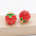 Small and Large Fourteen-Color Glass Pumpkin Charm Collection view 9