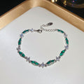 Seven Color Crystal Teardrop Chain Bracelets Jewelry Accessory view 6