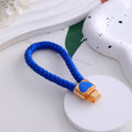 Mini Bowl Spoon Chopsticks Keychain Gold Silver Cord Options view 11