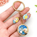 Six Mermaid Shell Ocean Scene Metal Keychain Designs view 3
