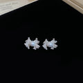 Pearl Crystal Bow Necklaces And Stud Earrings Two Tones view 7