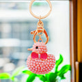 Pearl Duck Keychains in Five Colors with Four Braided Loop Options view 11