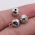 7x8mm 1.4g Multicolor Zinc Alloy Irregular Small Hole Loose Metal Beads for Bracelet Necklace DIY