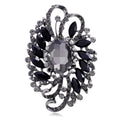 Green Flower Crystal Nine Designs Metal Brooch Pin view 8