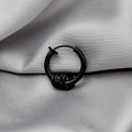 Single Metal Hoop Earrings Coiled Multi Ring Charm view 4