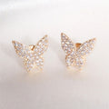 Crystal Butterfly Earrings In Four Color And Drop Styles view 8