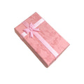 Blue Pink Bow Ribbon Rectangular Jewelry Packaging Boxes view 5