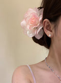 Sheer Mesh Rose Flower Side Hair Clips Four Colors view 6