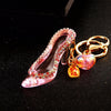 Floral-Pink Crystal-Heel