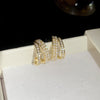 Gold Crystal Hoop