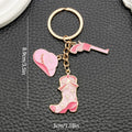 Western Cowboy Hat Boot Horse and Cactus Keychain Collection view 6
