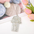 Rhinestone Jellyfish Popcorn Winged Cross Hanging Ornament view 6