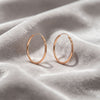 Rose Gold Hoops