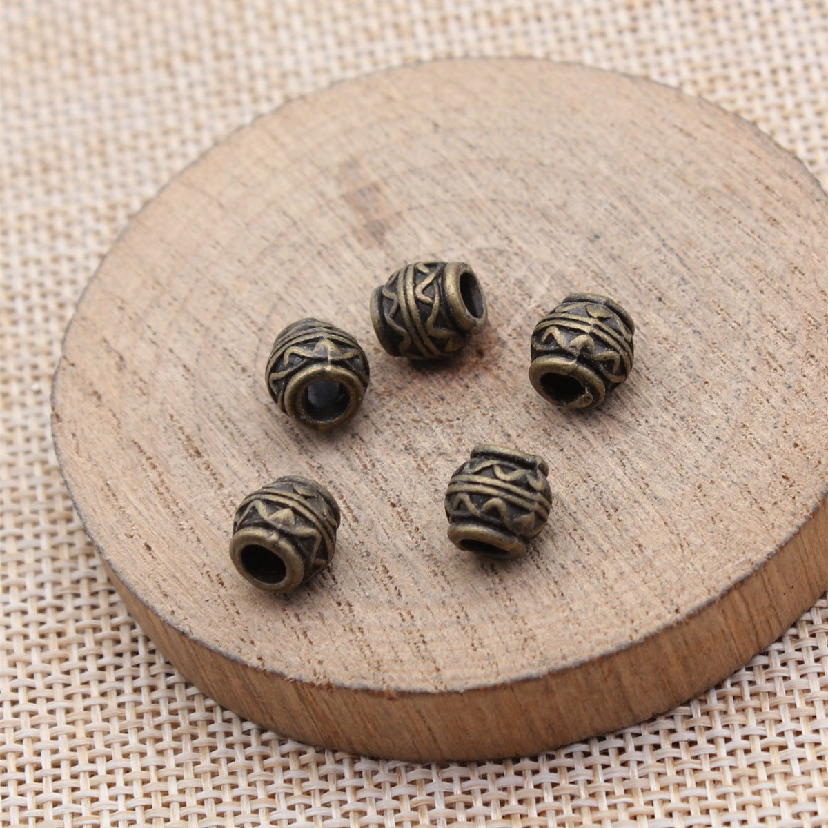 7.7x7.7x7.7mm 1.1g Multicolor Zinc Alloy Cube Large Hole Spacer Beads for Bracelet Necklace DIY Making