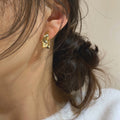 Mixed Gold Tone Geometric Hoop Earring Collection Fashion Jewelry Accessories view 2