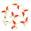 Crystal Butterfly Connector Charms in Seven Enamel Colors view 9