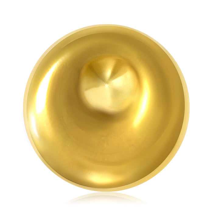Polished Round Swirl Brooch in Two Metal Tones for Jackets Scarves and Lapels