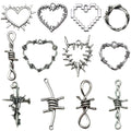Antique Silver Cross Metal Charms with 21 Listed Options view 7