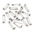 Stainless Steel Safety Pin Brooch Findings in Four Lengths view 2