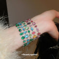Geometric Mixed-Shape Zircon Bracelets 3 Colorways view 3