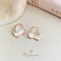 Pink Enamel Tulip Flower Stud Earrings Assorted Mix view 9