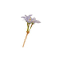 Fabric Twin Flower U Pin Hair Sticks Four Color Options view 5
