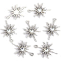 Crystal-Accented Gold Silver Moon Alloy Charms in 6 Styles view 11