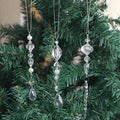 Clear Crystal Icicle Christmas Tree Hanging Ornaments view 1