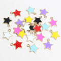 Small Enamel Star Charms in Nine Color Styles for Jewelry view 3