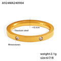 Stackable Slim Bands Wave Pave Channel Stud Metal Rings view 11