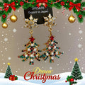 Crystal Christmas Tree Drop Earrings in Four Colors view 9